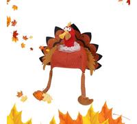 Thanksgiving Truthahn Hut - Lustige Herbst Mütze Cosplay Karneval Party Kostüm Accessoire Bunt Dekorativ Ideal Für Frauen Männer Familienfoto Eventplaner Musiker Schulaufführung Maskerade Festival | u