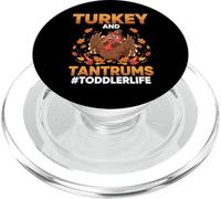 Thanksgiving Turkey and Tantrums Toddler Life PopSockets PopGrip para MagSafe