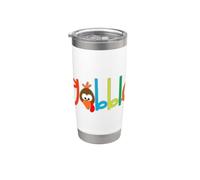 Thanksgiving Turkey face Turkey Day Gobble Vaso térmico de acero inoxidable de doble pared