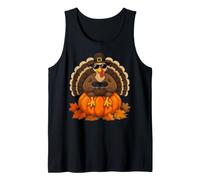 Thanksgiving Turkey Gamer Pumpkin Boys Kids Teens Gaming Camiseta sin Mangas