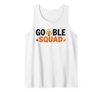 Thanksgiving Turkey Gobble Squad Camiseta sin Mangas