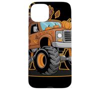 Thanksgiving Turkey Monster Truck Cartoon para Niños Carcasa para iPhone 15 Plus