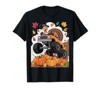 Thanksgiving Turkey Monster Truck Fall Harvest Fun Camiseta