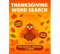 Thanksgiving Word Search for Adults Seniors and Teens
