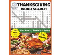Thanksgiving Word Search: For Adults, Seniors, and Teens | 8.5 x 11, 50+ Puzzles ... Gifts for Thanksgiving and Holidays (Word Search Puzzle Books by Frosted Wishes Publishing LLC)