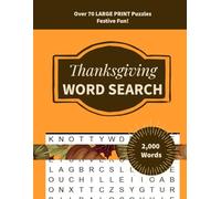 Thanksgiving Word Search: Over 70 Large Print Puzzles for Festive Fun