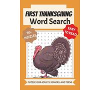 Thanksgiving Word Search Puzzle Book For Fun and Relaxation: Word Searches with Easy to Read Print about Thanksgiving and all it Provides, 6x9 Inches, 110 pages 50+ Puzzles