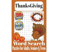 Thanksgiving Word Search Puzzle Book: Word Search Puzzle Book: Word Searches with Easy to Read Print about Thanksgiving, food, and More: 6x9 inches, ... Gift for Vacations, Holidays and Free Times