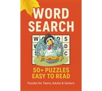 Thanksgiving Word Search: Word searches with Easy to Read print about Thanksgiving Fun, Relaxation and more | 6x9 inches, 110 pages | 50+ puzzles...Gift for vacation and free times.