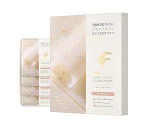 THANKYOU FARMER Rice Pure Glow Collagen Mask 4ea