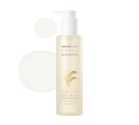 THANKYOU FARMER Rice Pure Milky Cleansing Oil 200 ml - Aceite de limpieza facial, aceite limpiador coreano, cuidado de la piel coreana, extracto de arroz coreano, Vegan, Non-comedogenic