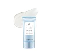 THANKYOU FARMER Sun Project Water Sun Cream SPF50+ PA+++ 50ml - Protector solar tamaño viaje, protector solar facial para pieles sensibles, protector solar coreano para rostro