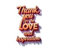 Thankyou for The Love and Inspiration Truly Loved Devotion Uplifting Positive Quote Wall Art Sticker Designs Vinyl Stickers for The Love and Inspiration Truly Loved Devotion Uplifting Positive Quote