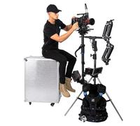 Thanos-PROCINE Sistema de Chaleco Steadicam 35 kg/77 lbs - Chaleco Gimbal Profesional con Doble Brazo & Sled de Carbono para dji Ronin 2, Alexa 35, Amira, Sony FX6, Red V Raptor XL, etc.