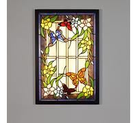 Thaoxl Apliques de Pared Tiffany,Apliques de Pared con Pantalla de Cristal Tintado,para Dormitorio, Escalera, iluminación de Pasillo