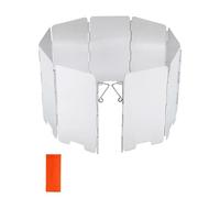 Thapncow 14 Placas Cortavientos Camping Gas, Parabrisas Aluminio Plegable, Plegable Paravientos Camping, Estufa Al Aire Libre Parabrisas Camping