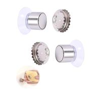 Thapncow 2 Piezas Porta Jabón Magnético, Porta Jabón de Pared Magnético, Jaboneras Imán Autoadhesiva de Acero Inoxidable, jabonera magnética de acero inoxidable, con Imán,Apto para Cocina,Lavabo,Baño,