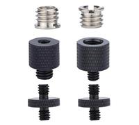 Thapncow 6 Adaptadores de Trípode de Luz de 1/4", 3/8", Adaptador de Rosca de cámara de Tornillo, adaptadores de Soporte de micrófono, Adaptador de trípode de 1/4 a 3/8 Pulgadas