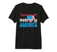 That Bump Was Heart American Flag 4th of July Patriotic Camiseta Premium
