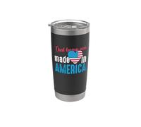 That Bump Was Heart American Flag 4th Of July Patriotic Vaso térmico de acero inoxidable de doble pared