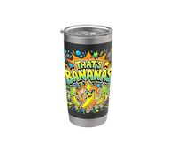 That’s Bananas Retro Fruit Comic Summer Vibes Vaso térmico de acero inoxidable de doble pared