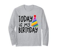 That Says Today Is My Birthday - Diseño de Sombrero de Fiesta Manga Larga