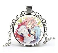 That Time I Got Reencarnated as A Slime Rimuru Tempest Collar Lindo Anime Figura de dibujos animados de cristal Cabujón Cosplay Colgante Joyería, Aleación de zinc