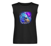 That Time I Got Reincarnated As A Slime Sleeveless Camiseta Man's Fashion Cotton Black Vest Tank Clothes, Negro , M