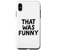 That Was Funny White Lie Comedia Party Sarcastic Stand Up Carcasa para iPhone XS MAX