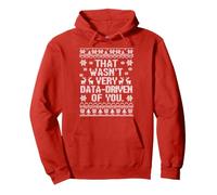 That Was Not Very Data Driven of You Christmas Ugly Xmas PJ Sudadera con Capucha