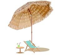 Thatched Umbrellas Portable Outdoor Umbrella Tropical Hawaiian Beach Umbrella Outdoor Terrace Garden Swimming Pool Sun U