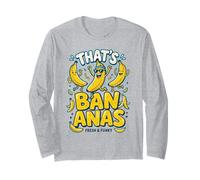 That's Bananas Fresh & Funky Dancing Bananas Diseño Divertido Manga Larga