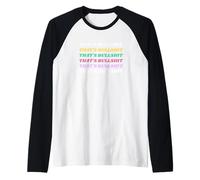 That's Bullshit Retro Vintage Pastel Colour Gag Gift For Mom Camiseta Manga Raglan