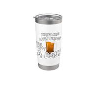 That's Cute Now Bring Your Pappy A Beer T Shirt Vaso térmico de acero inoxidable de doble pared
