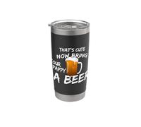 That's Cute Now Bring Your Pappy A Beer T Shirt Vaso térmico de acero inoxidable de doble pared
