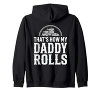 That's How My Daddy Rolls Trucker Truck Driver Dad Sudadera con Capucha
