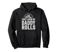 That's How My Daddy Rolls Trucker Truck Driver Dad Sudadera con Capucha