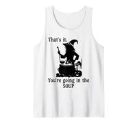 That's It You'Re Going in The Soup Cat Witch Witches Brew Camiseta sin Mangas