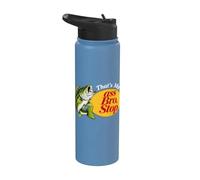 That's My Ass Bro Stop Funny Bass Fishing Fisherman Dads Stainless Steel Insulated Water Bottle