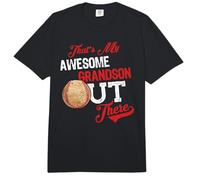 That's My Awesome Grandson out There Baseball Lovers Comfort Colors Adult Heavyweight T-Shirt