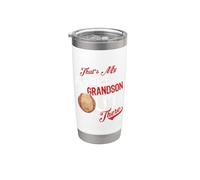 That's My Awesome Grandson Out There Baseball Lovers Vaso térmico de acero inoxidable de doble pared