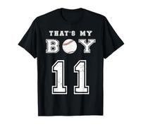 That's My Boy Baseball 11 Jersey Número Vintage Mom Dad Camiseta