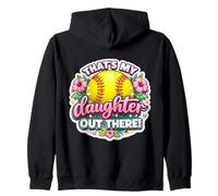 That's My Daughter out There Orgulloso Softbol Mamá Madre Mamá Sudadera con Capucha