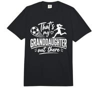 That's My Granddaughter out There Soccer Grandma Grandpa Comfort Colors Adult Heavyweight T-Shirt