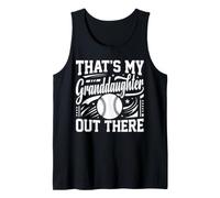 That's My Granddaughter out There Softball Grandma Grandpa Camiseta sin Mangas