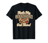 That's My Grandson out There Cute Football Grandparent Camiseta