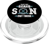 That's My Grandson out There Ice Hockey Grandma Grandpa Gift PopSockets PopGrip para MagSafe