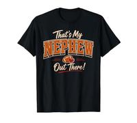 Thats My Nephew out There Funny Football Aunt Uncle Sports Camiseta gráfica económica, Hombre, Negro, XL