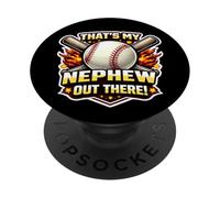 That's My Nephew out There Orgulloso Béisbol Tío Tía Tía PopSockets PopGrip Adhesivo