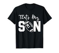 That's My Son Football 1 Jersey Número Vintage Mom Dad Camiseta